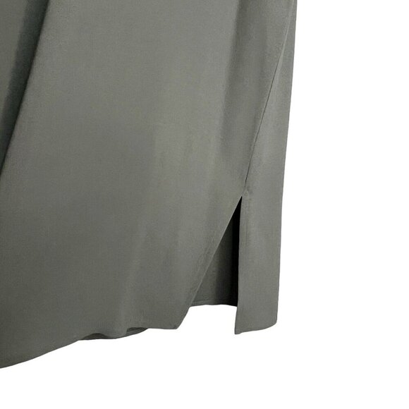 Eileen Fisher 100% Silk Sleeveless Tank Top Size‎ Medium Green Grey Office Light - Picture 3 of 5